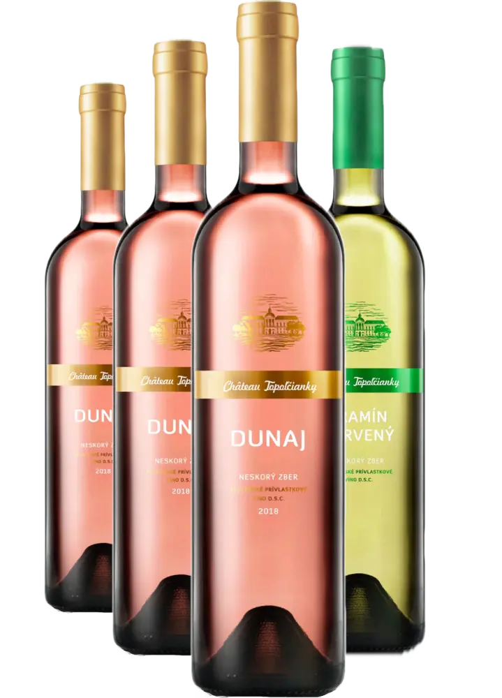 Chateau Topolčianky Topolčianky Set Dunaj 3+1 – 3x Dunaj pozdní sběr 2022 a 1x Tramín červený pozdní sběr 2023