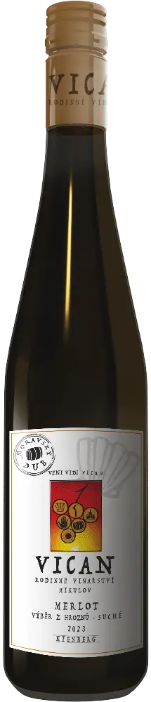 Vinařství Vican Vican Merlot Moravský dub Výběr z hroznů 2023