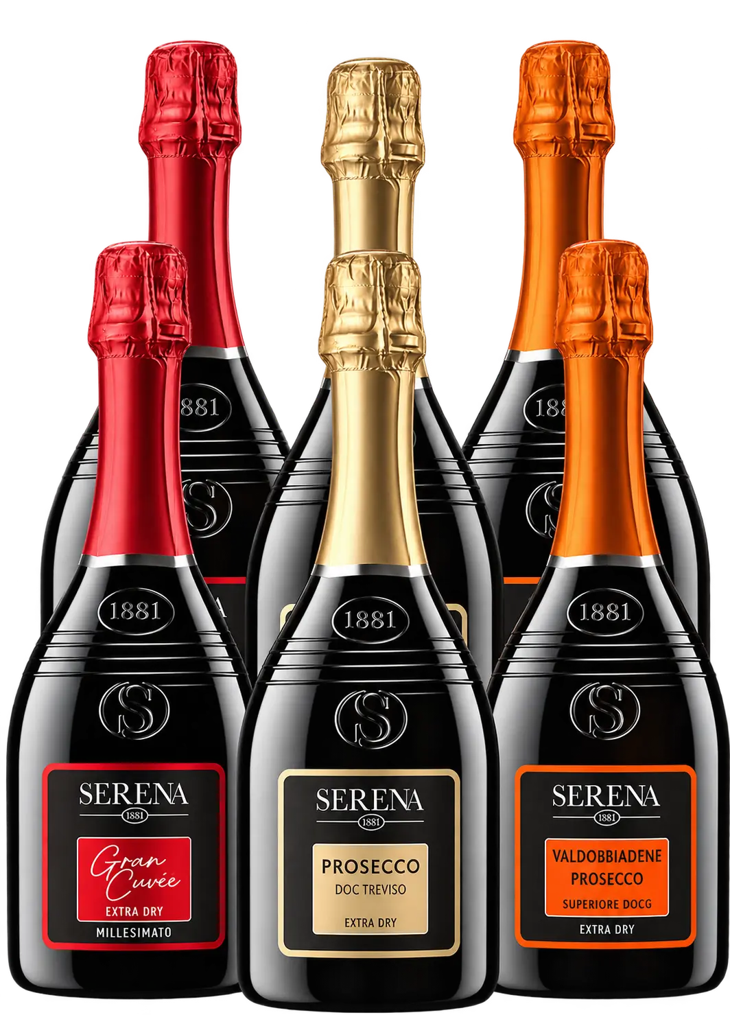 Serena Wines 1881 Set Serena Extra Dry collection 4+2 zdarma