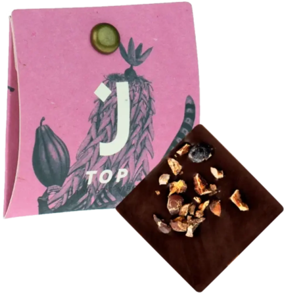 Jordi's Čokoláda hořká 67% s kousky kakaových bobů Jordi's 4g
