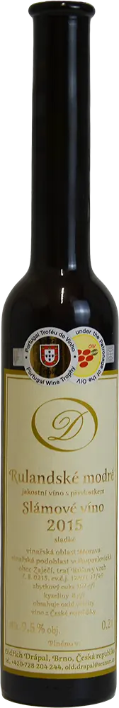 Oldřich Drápal slámové víno Oldřich Drápal slámové víno Rulandské modré 2015 0,2l