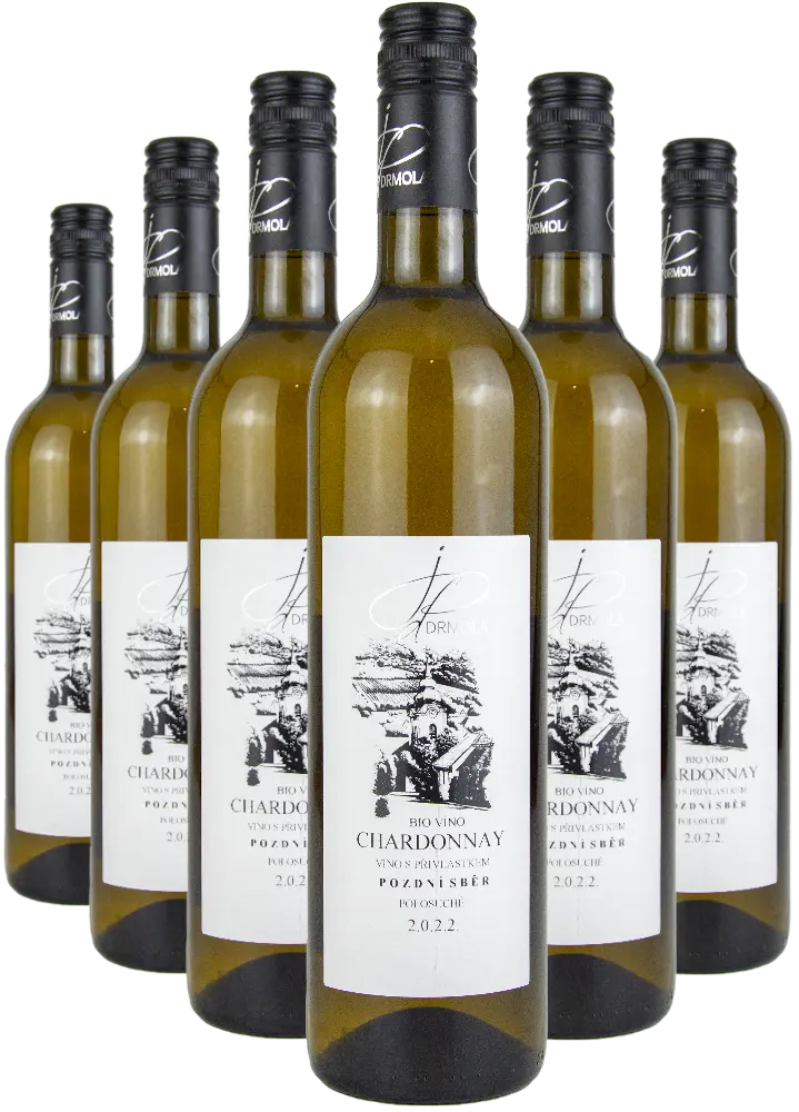 Vinařství Drmola Set Drmola Chardonnay Pozdní sběr BIO 2022 5+1