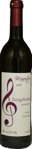 Vinařství Chrámce Chrámce Zweigeltrebe Pozdní sběr 2018