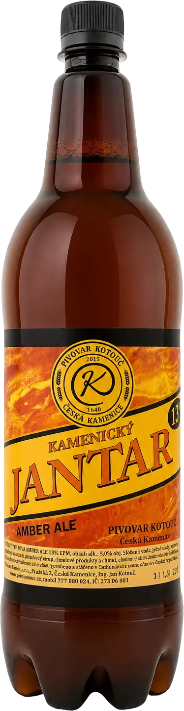 Pivovar Kotouč Pivo Pivovar Kotouč Kamenický JANTAR 13° 1,5l