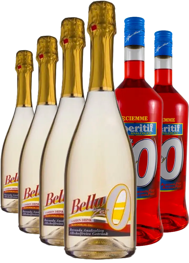 různí Nealkoholický Set 2x Aperitif Spritz Zero 1l + 4x Bella Zero 0,75l + Dárkové Balení