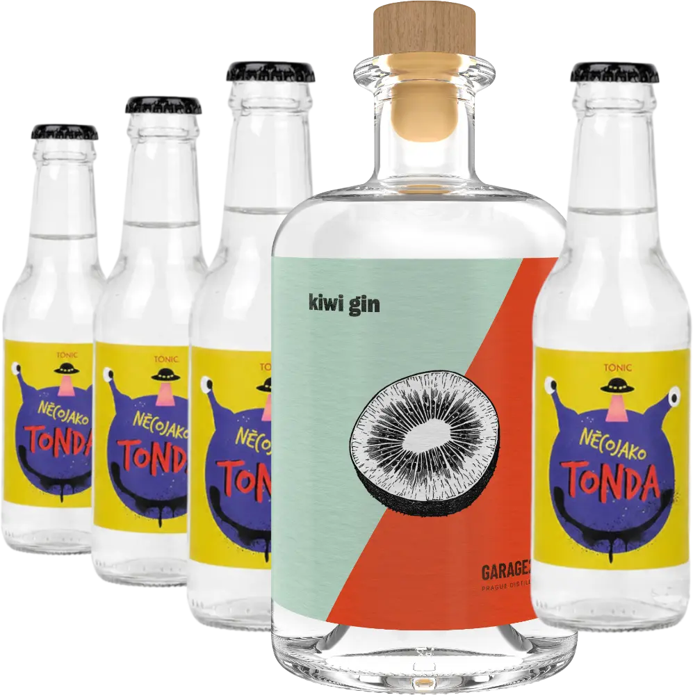 Garage22 Set gin KIWI + 4x Tonic Něco jako Tonda