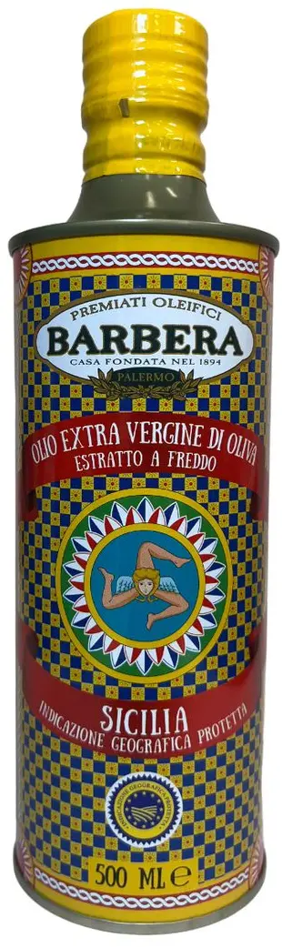 Manfredi Barbera Olivový olej Barbera extra panenský Sicilia 500ml plech