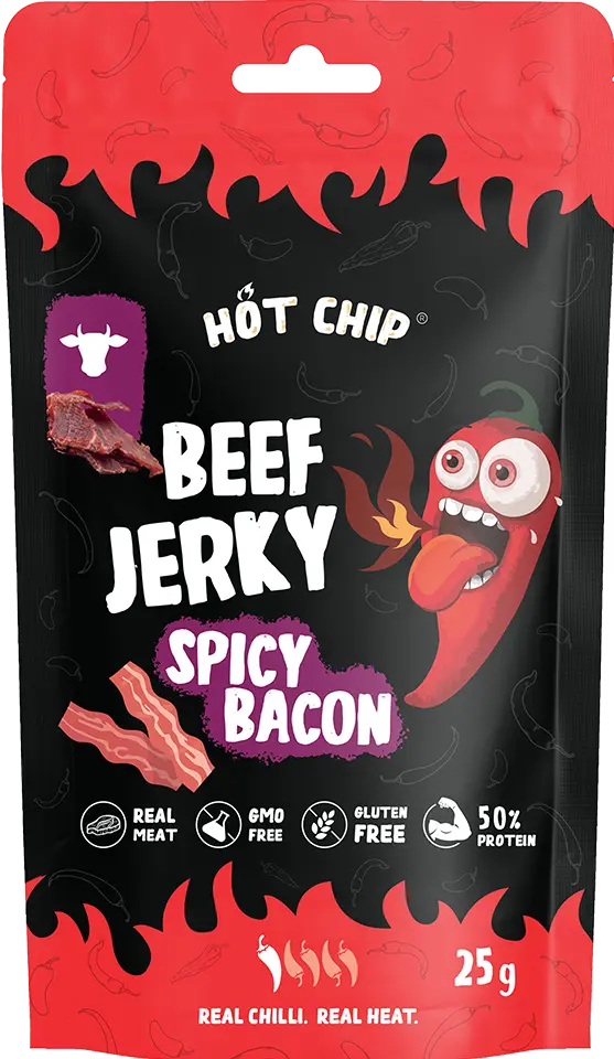 Hot-Chip Jerky Hot-Chip Chilli &amp; Bacon 25g