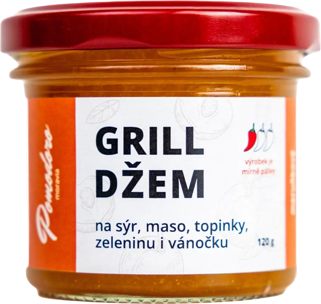 Pomodoro moravia Džem Grill meruňkový s habanero yellow 120g