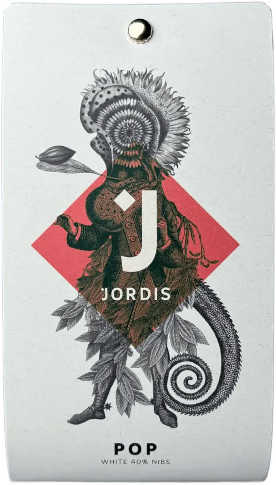 Jordi's Čokoláda bílá s kousky bobů 40% Jordi's 50g