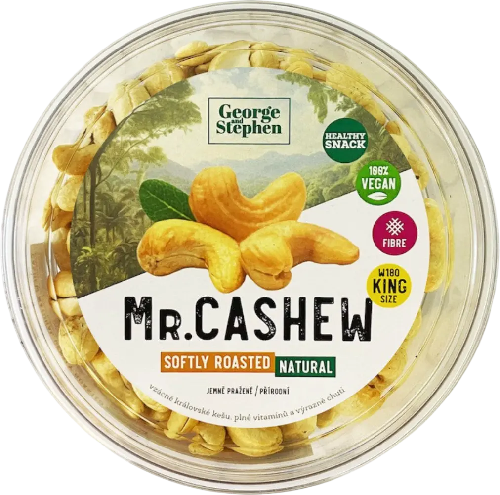 George and Stephen Kešu oříšky Natural Mr. Cashew 370g