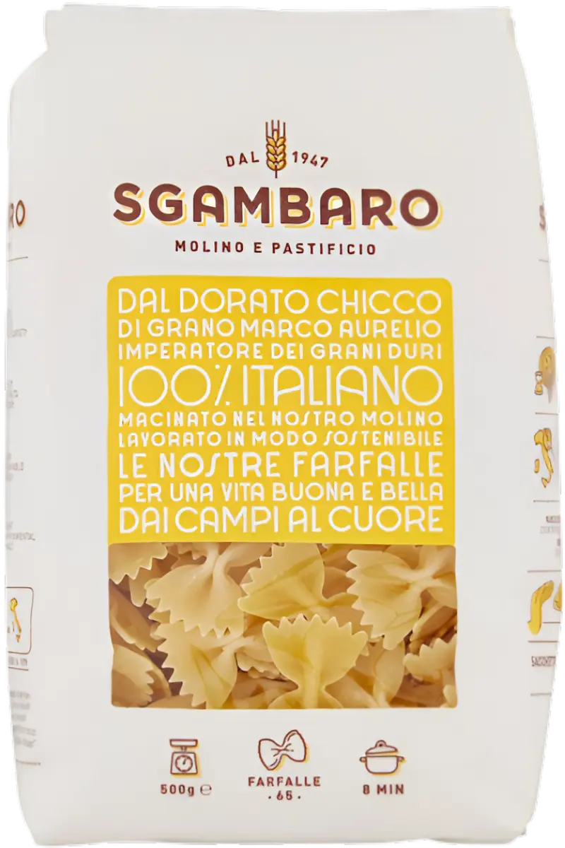 Sgambaro Těstoviny Farfalle Traf. Bronzo Sgambaro 500g