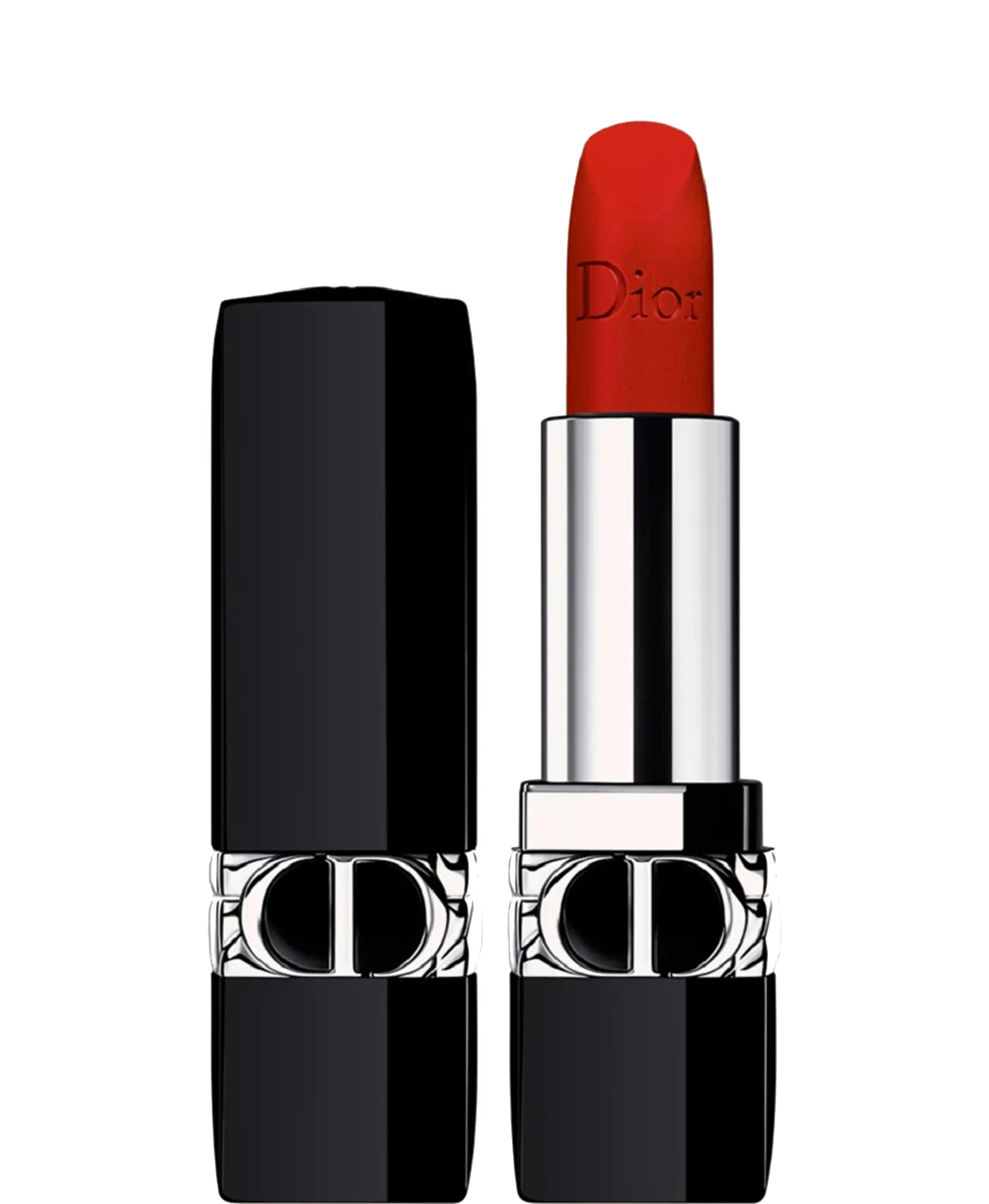 Dior Rouge Dior Velvet dlouhotrvající rtěnka - hydratační květinová péče o rty - 100 Nude Look 3,5 g