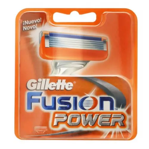 Gillette Fusion5 Power náhradní holicí hlavice s větším zvlhčujícím páskem 4 ks