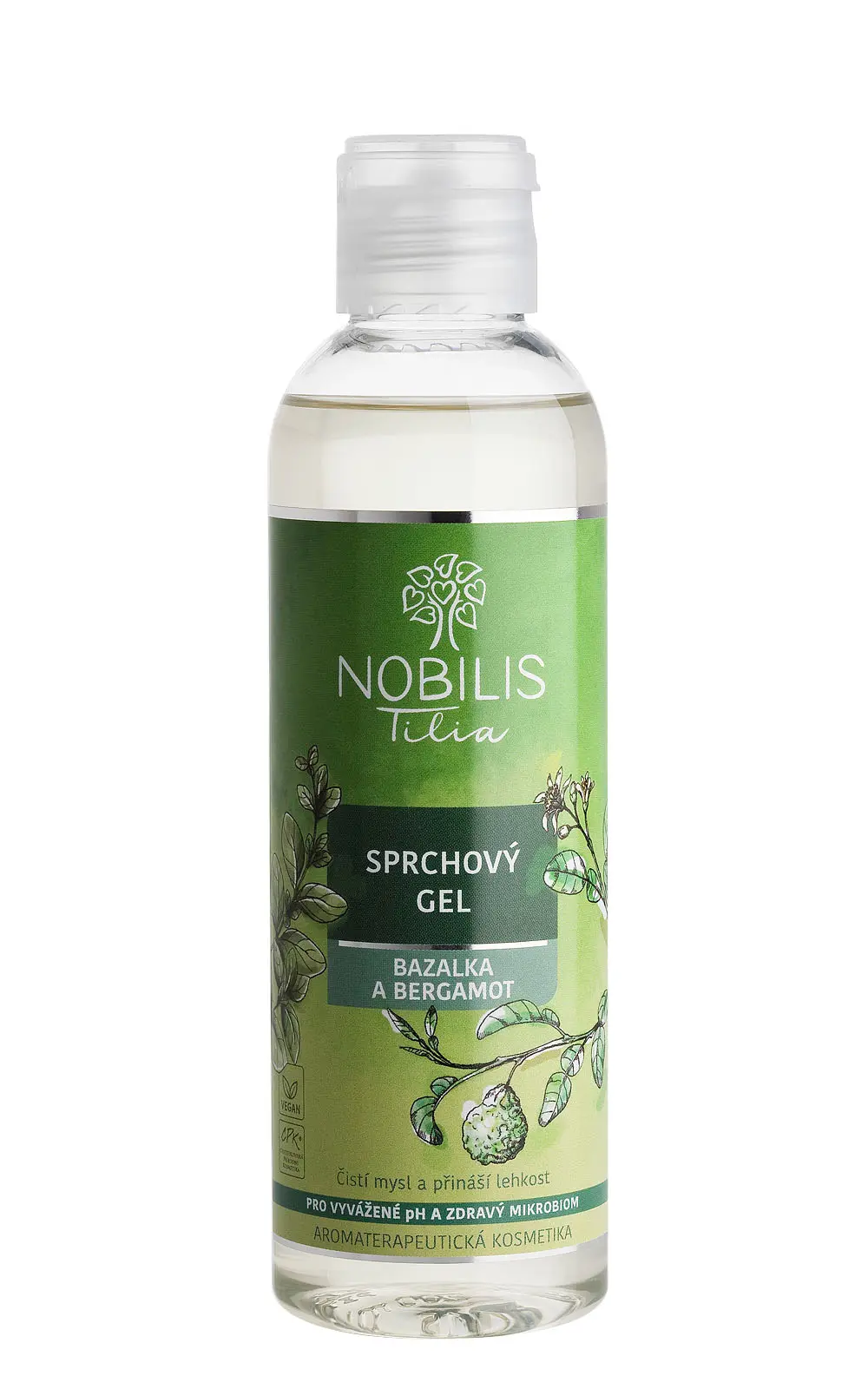 Nobilis Tilia Sprchový gel Bazalka a bergamot 200 ml