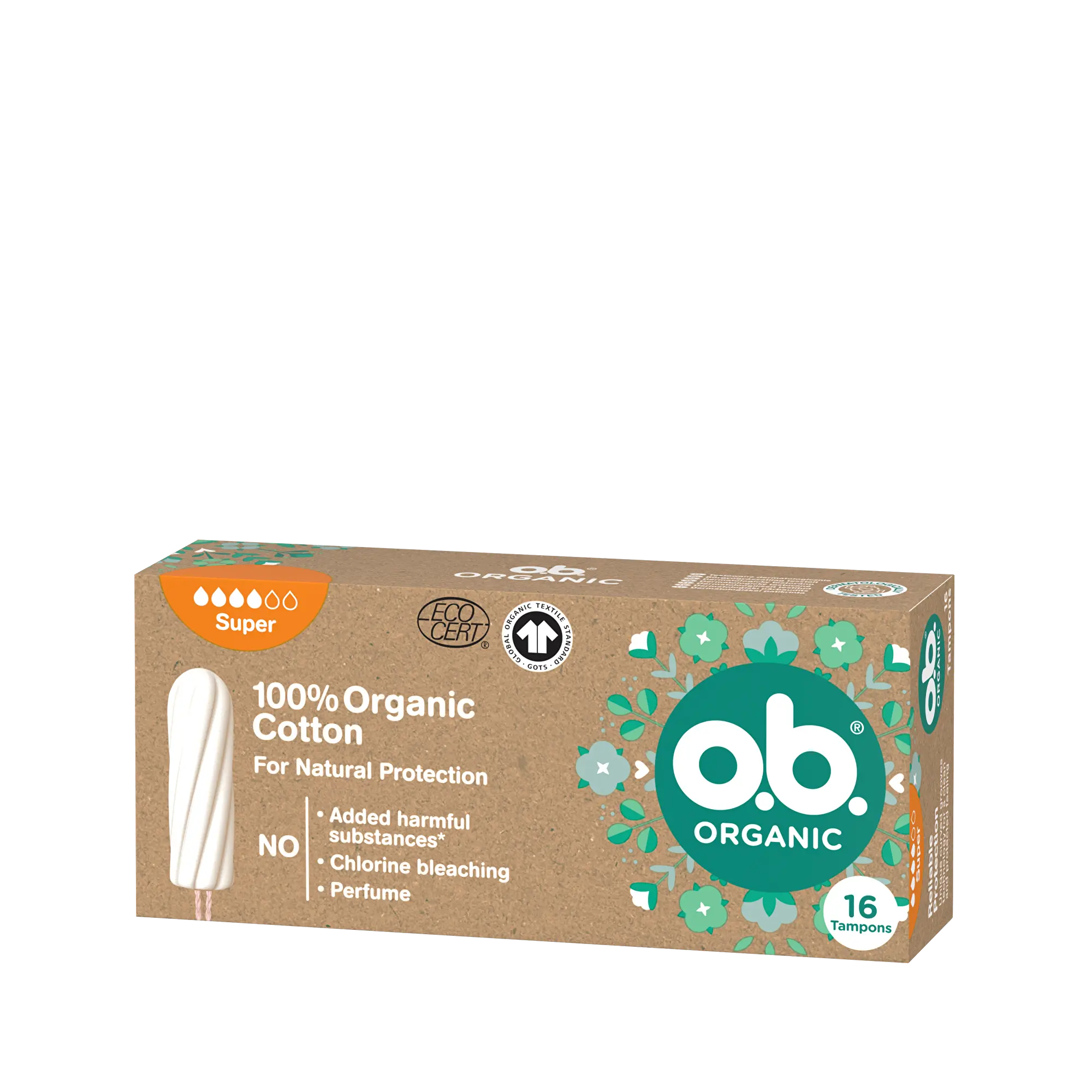 o.b. Tampony Organic Super 16 ks