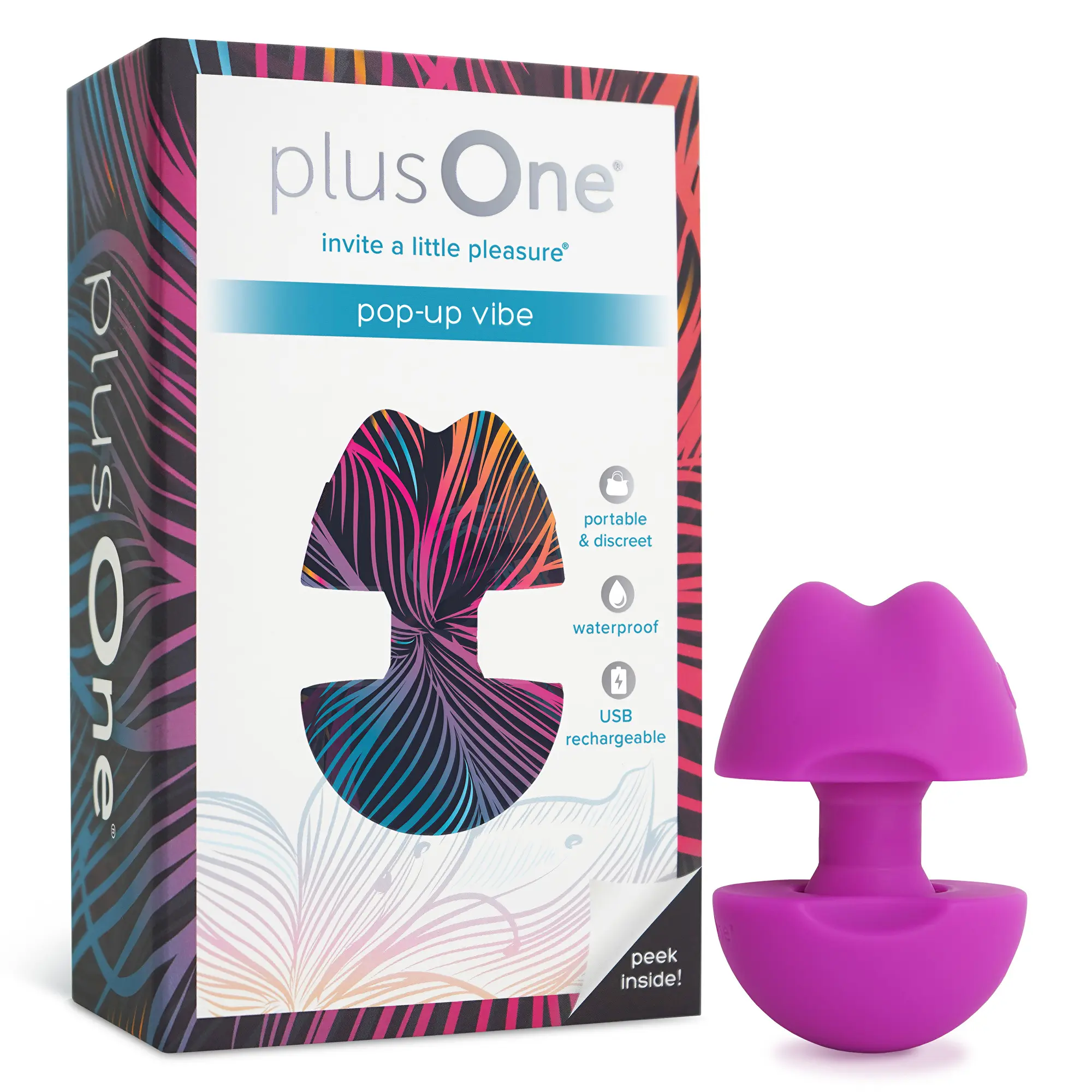 Stimulátor PlusOne Pop-Up Vibe růžový
