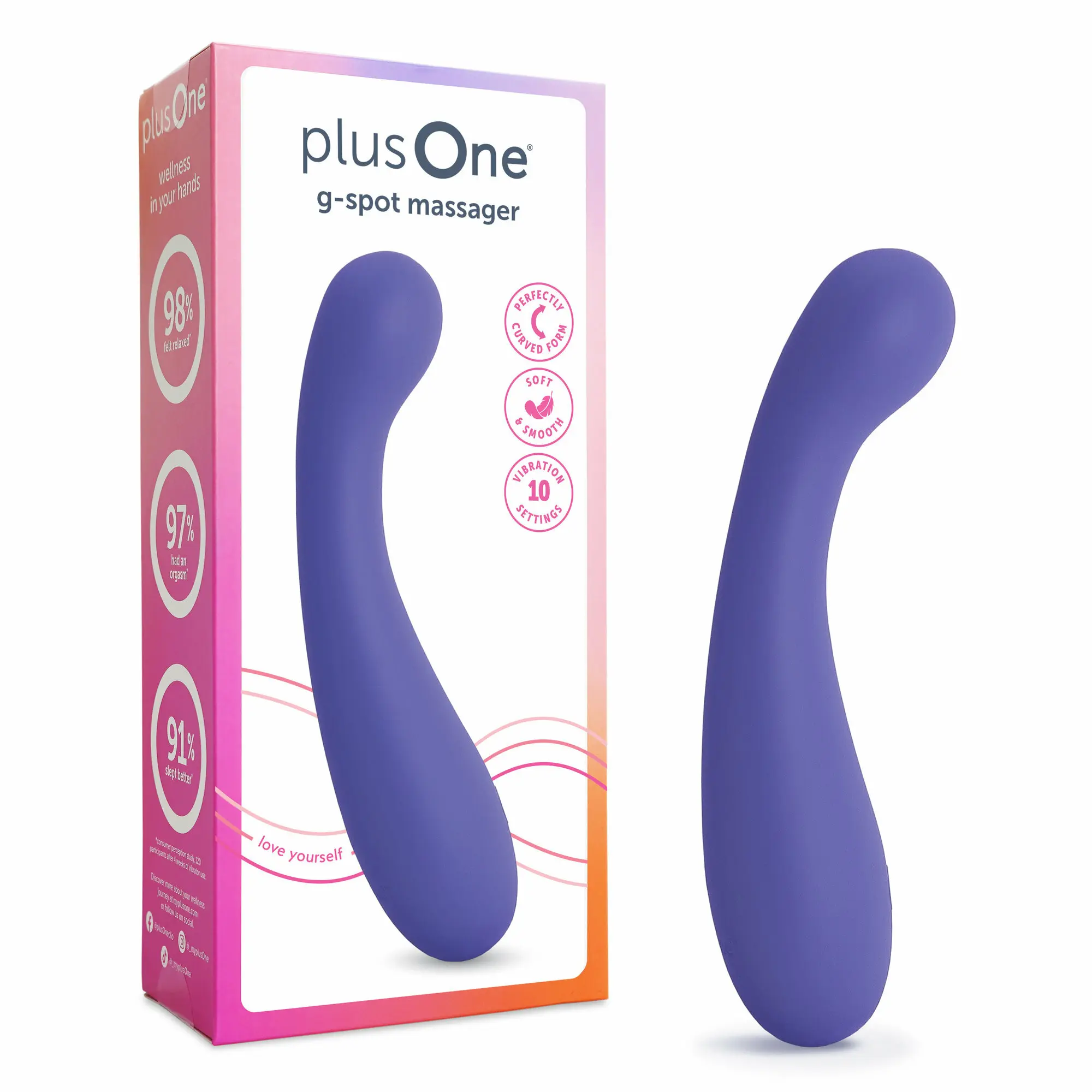 Vibrátor PlusOne G-Spot Massager fialový