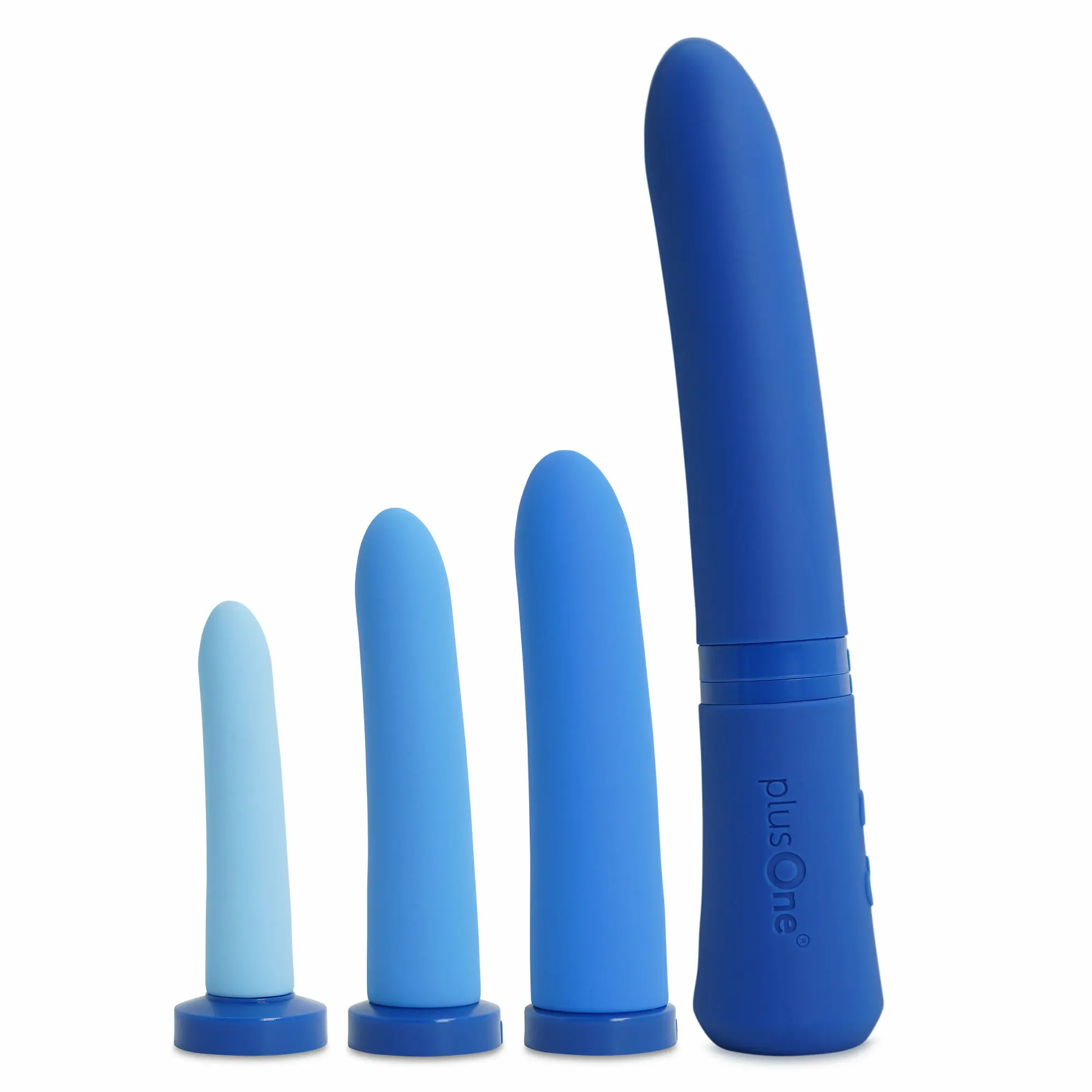 Sada vaginálních dilatátorů PlusOne Glow modrá