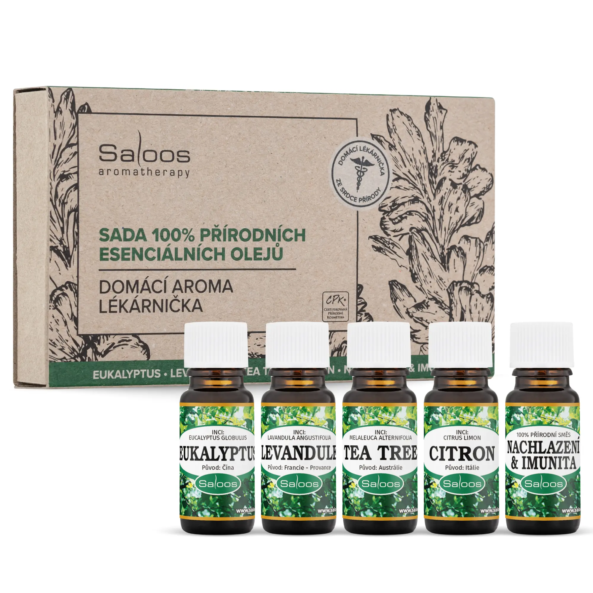 Saloos Dárková sada Domácí aroma lékárnička