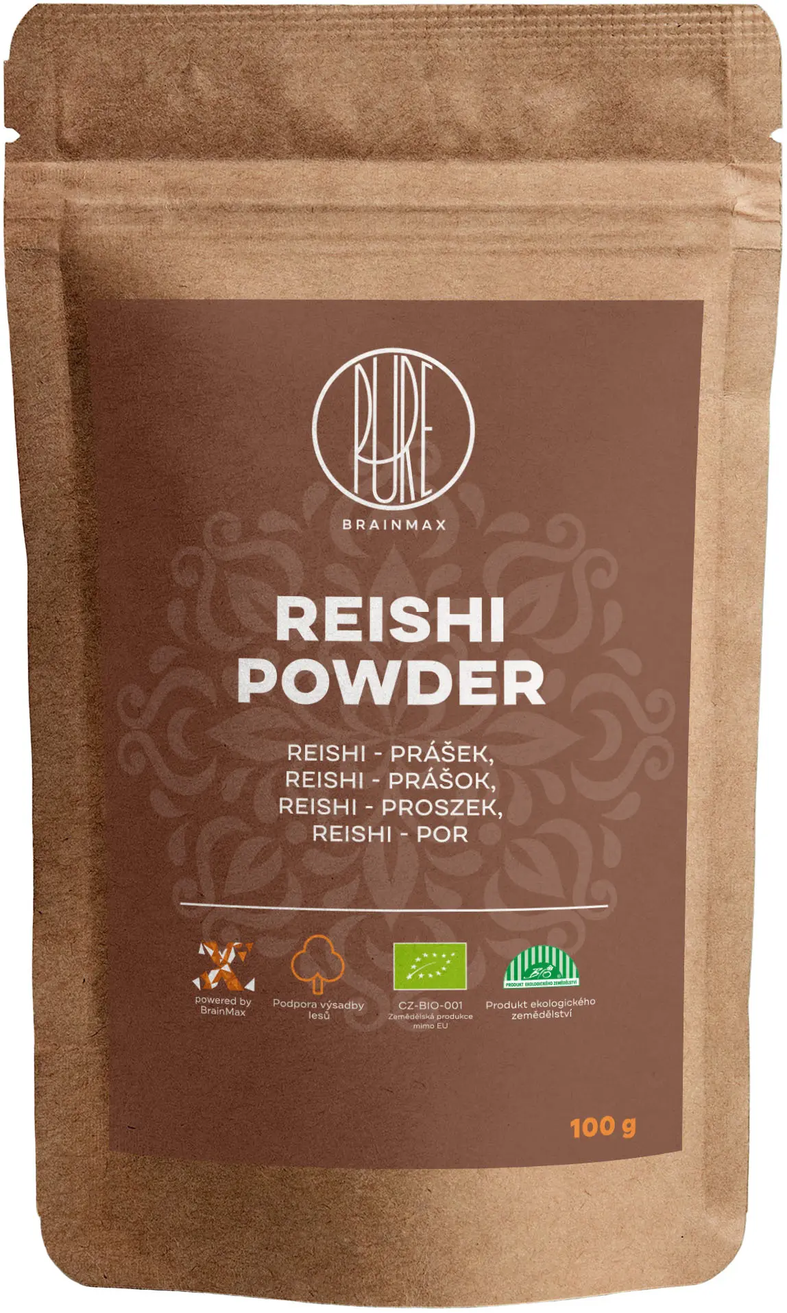 BrainMax Pure® Reishi prášek, BIO 100 g