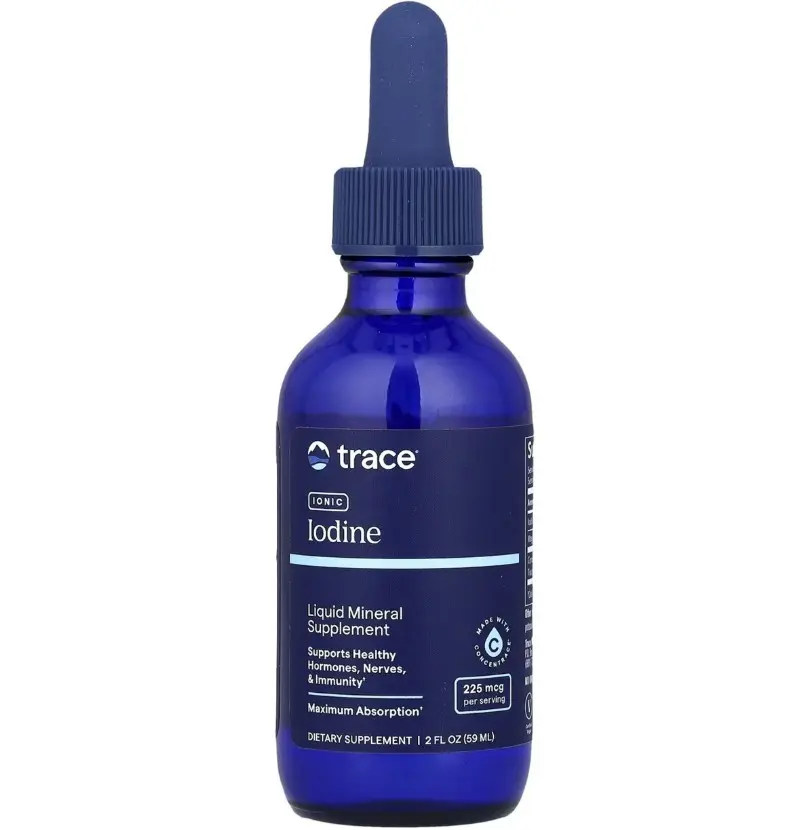 Trace Minerals Iontový Jod + Stopové minerály ConcenTrace®, 59 ml