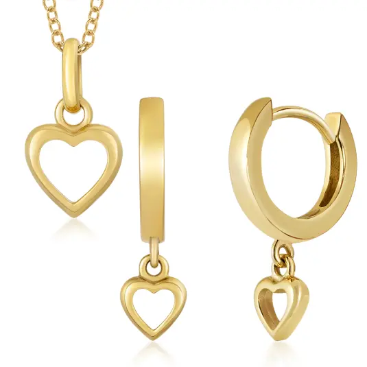 SOFIA zlatý set náušnice a přívěsek  šperkový set SJ234536.400+SJ234535.400