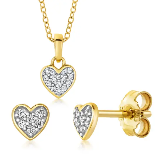 SOFIA zlatý set náušnice a přívěsek  šperkový set SJ225303.400+SJ225297.400