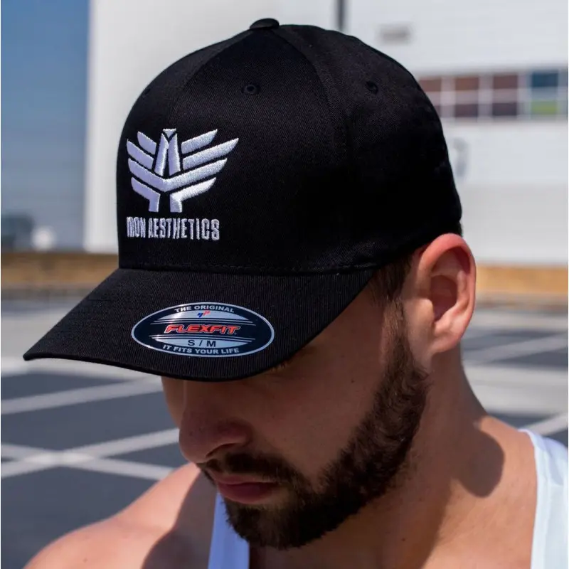 Pánská kšiltovka Iron Aesthetics FlexFit, černá
