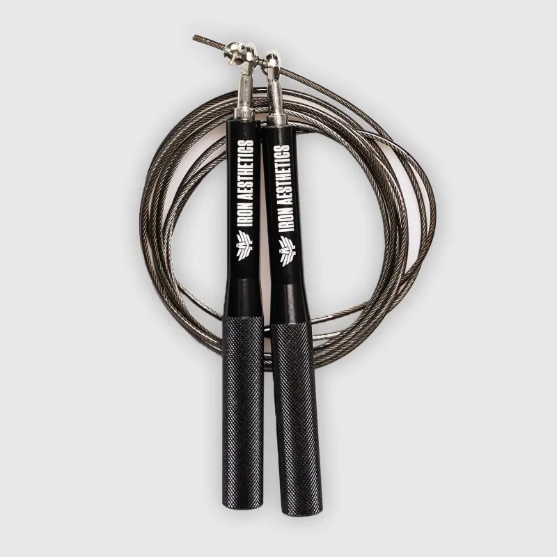 Švihadlo Iron Aesthetics Metal Speed Rope, černé