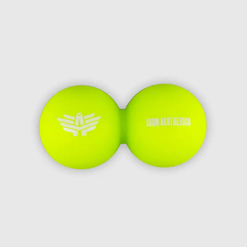 Masážní míček Iron Aesthetics DuoRoll Ball, zelený