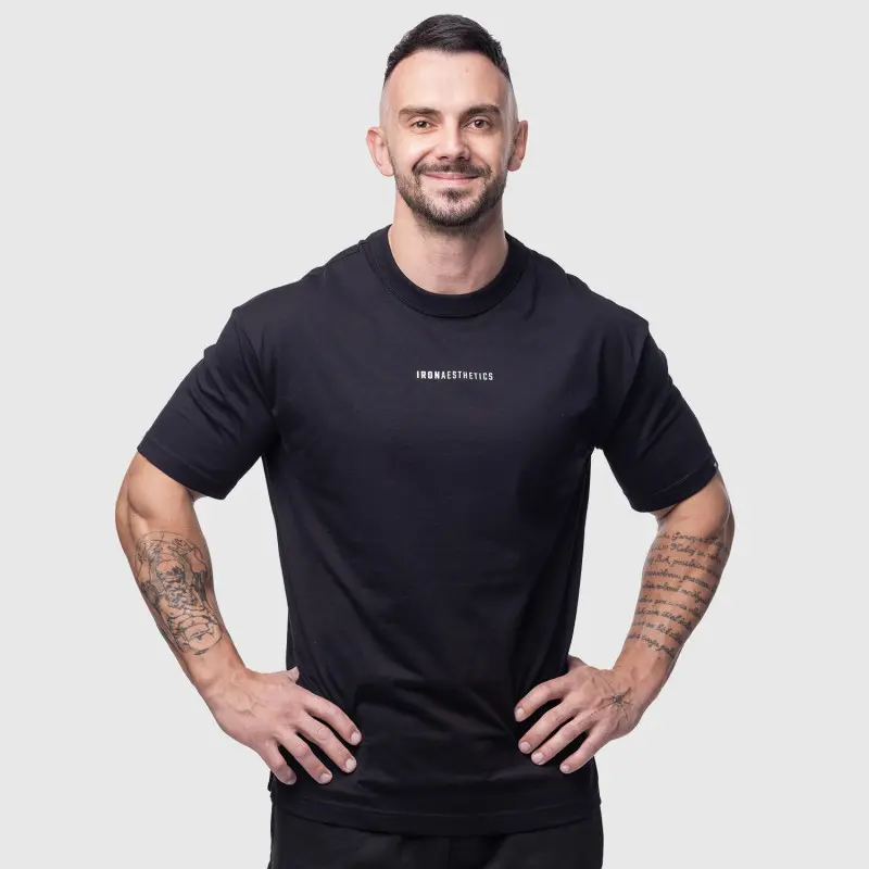 Oversized tričko Iron Aesthetics Vibe Tee, černé