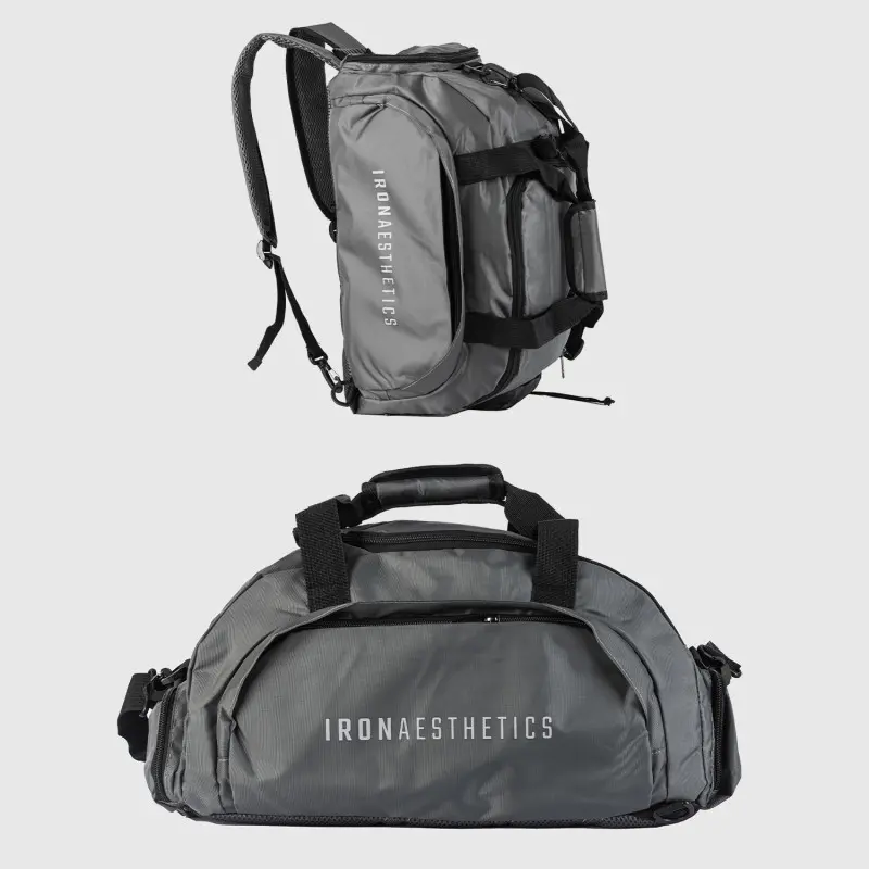 Sportovní taška Iron Aesthetics FitKit 2in1, šedá