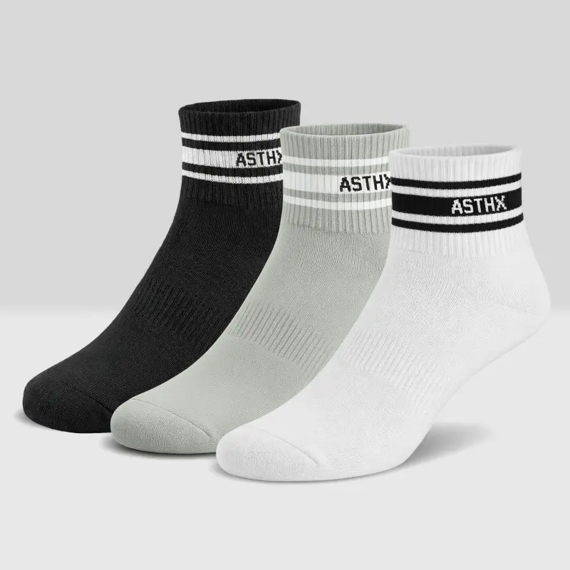 Ponožky Iron Aesthetics ASTHX Varsity crew 3pack