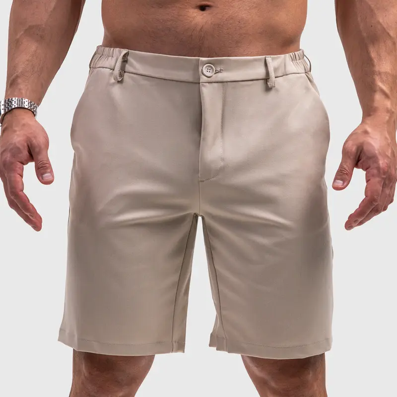 Pánské kraťasy Iron Aesthetics Chino Flex, béžové