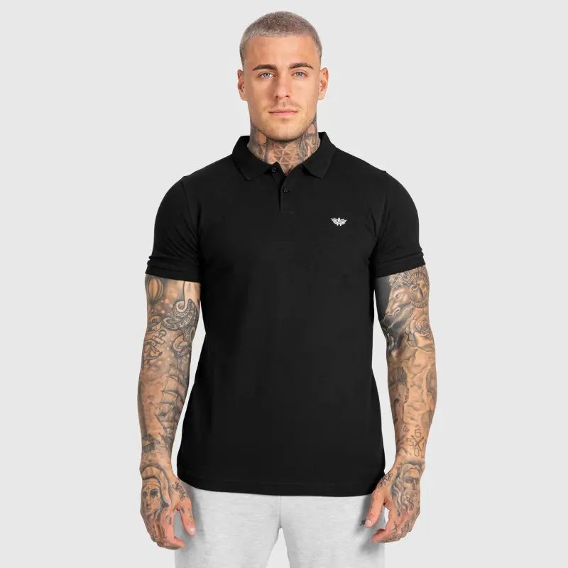 Pánské polo tričko Iron Aesthetics Smart, černé