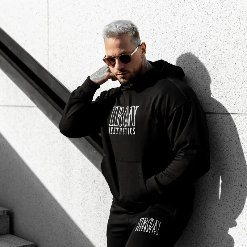 Pánská mikina Iron Aesthetics Swaggie, černá