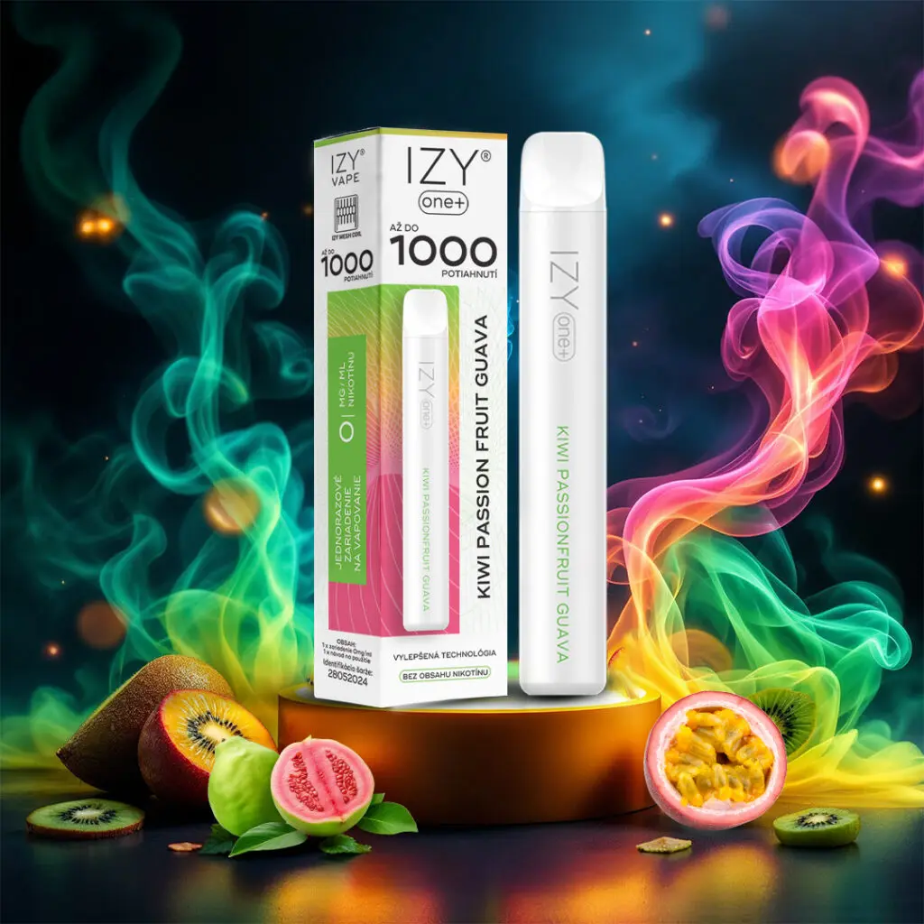 IZY VAPE ONE+ Kiwi Passion Fruit Guave 0mg White 1bal