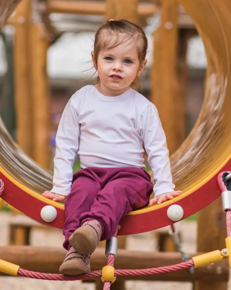 Jožánek Dětské body s dlouhým rukávem – bílé | Jožánek®