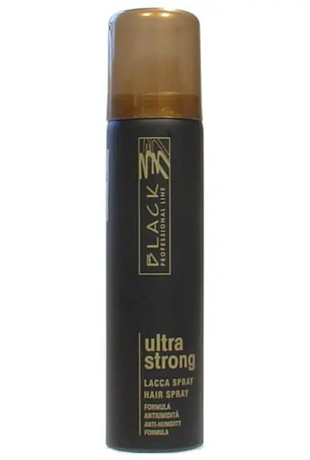 BLACK ULTRA STRONG HAIR SPRAY 75ml malé balení