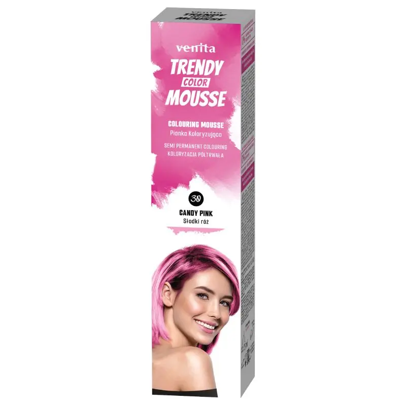 Venita Barevné tužidlo Trendy Color Mousse Candy Pink 75 ml