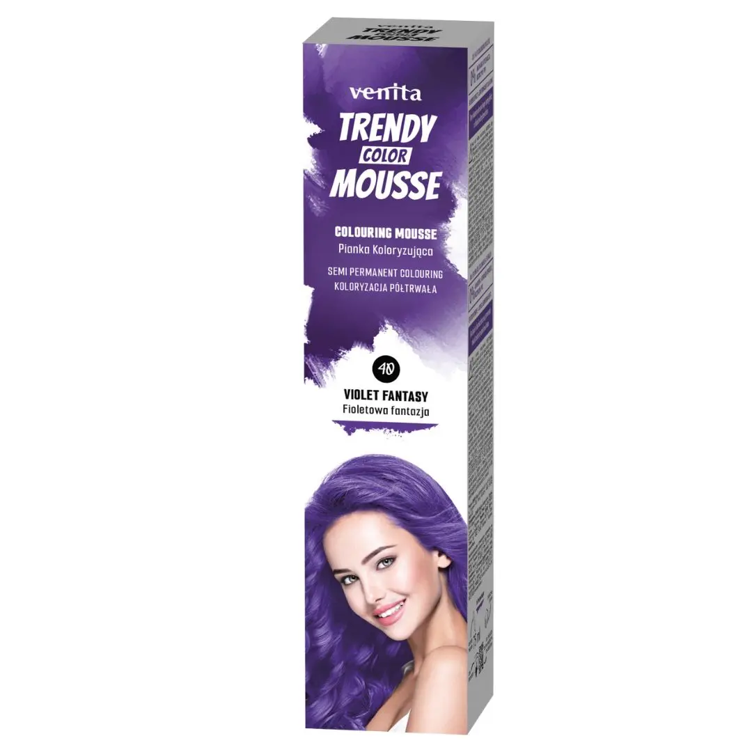 Venita Barevné tužidlo Trendy Color Mousse Violet Fantasy 75 ml