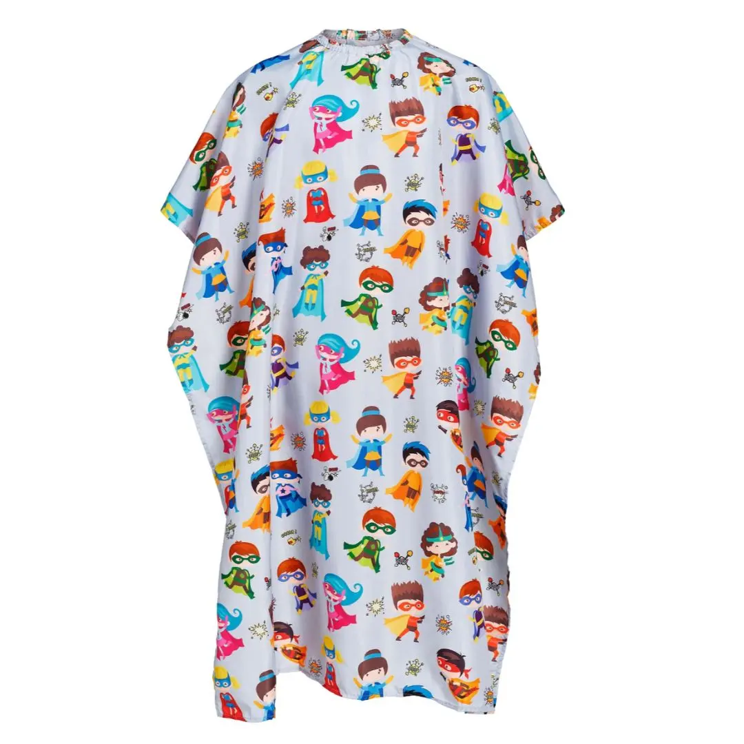 BraveHead ChildCape SuperHero 5583 - dětská pláštěnka bílá se "superhrdiny"