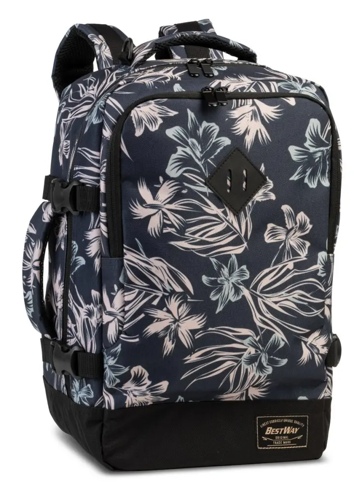 Bestway Cabin pro Small 20 L 40290-5016 tmavě modrý/natur batoh do letadla 40 x 25 x 20 cm