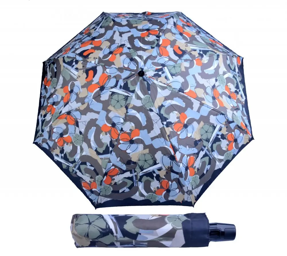 Plně automatický skládací deštník T2 Duomatic Spring time Grey 898786584