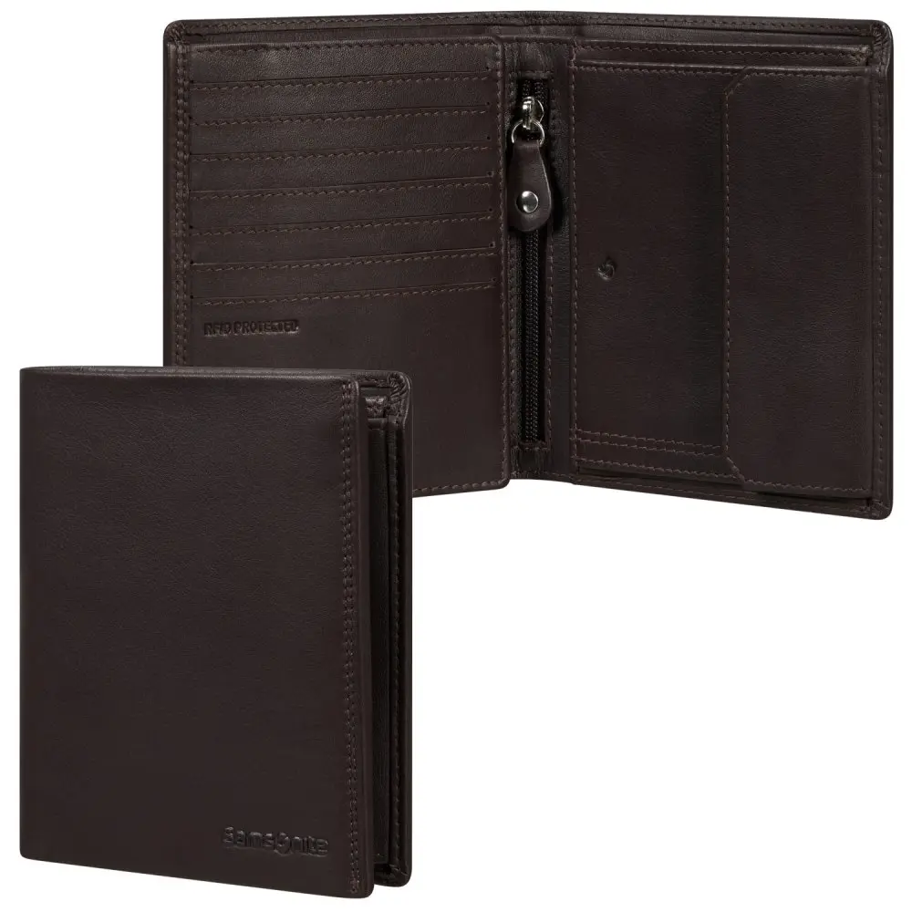 Samsonite Attack 2 SLG 147 pánská kožená peněženka RFID hnědá 144451-1320
