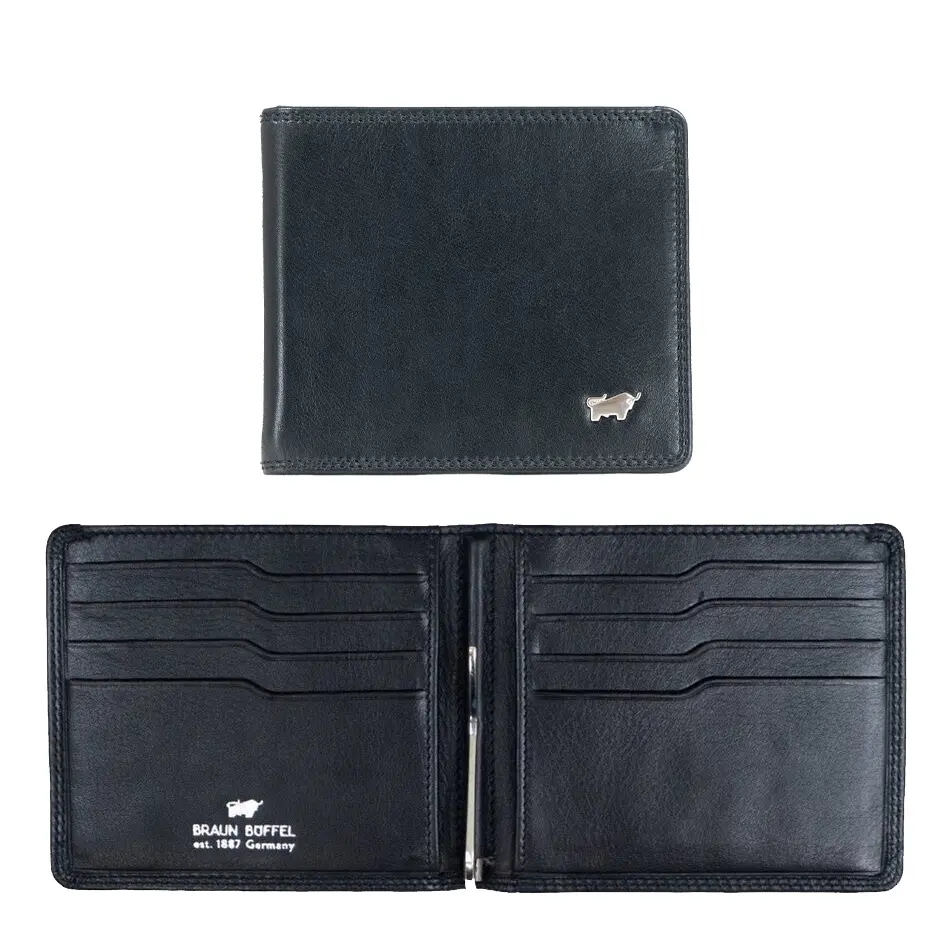 Kožená dolarka Braun Büffel Golf RFID 90330-510-010 černá