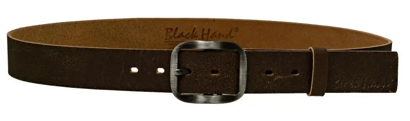 Kožený hnědý pásek z jednoho kusu kůže 078-71 110 cm