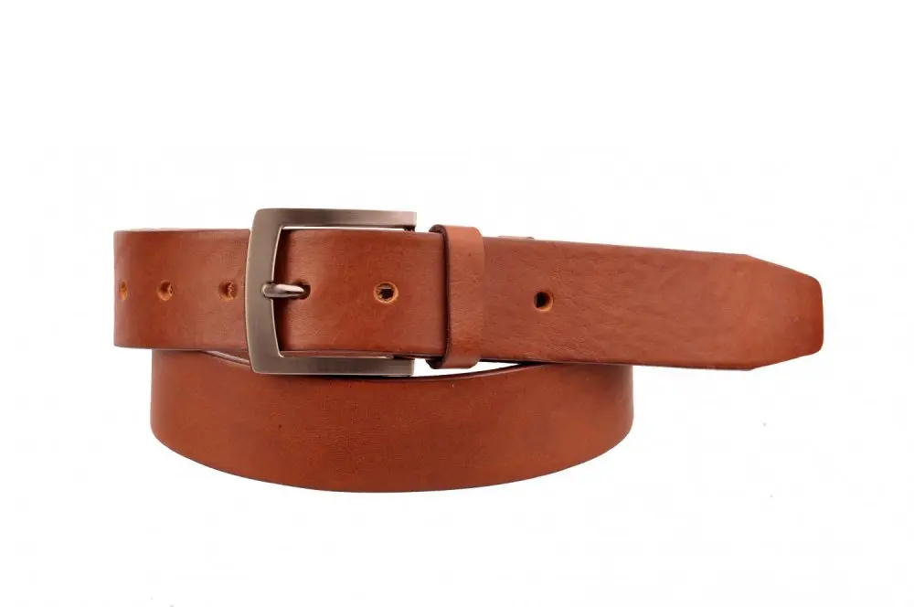 Penny Belts Pánský kožený opasek EXKLUZIV 25-R-48 světle hnědý