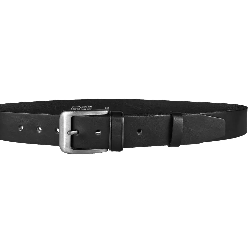Penny Belts Pánský kožený opasek 2-PR1-60 černý